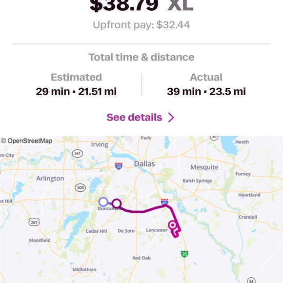 Purple Route Map Print - Picture 3 of 7